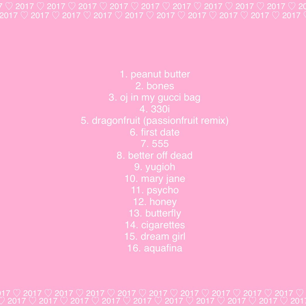 2017 OUT NOW AHHH 
NEW + OLD SONGS LETS GOOOOO

open.spotify.com/album/3fHIPcwa…