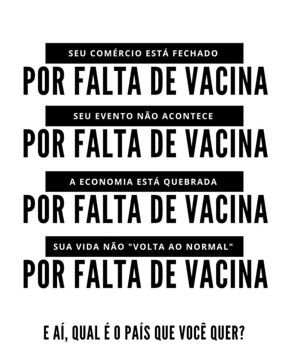 A falta de vacina é culpa do presidente criminoso!

#ForaBolsonaro