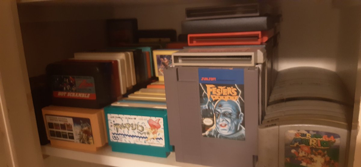 SmilerB9's tweet photo. @GameMistress Organized my #RetroGames in my cupboard too. #Atari2600 #Famicom #Famiclone #Dendy #NES #N64 #Megadrive #Genesis #GamBoy #SG1000 #Mark3 #MasterSystem #SNES #SuperFamicom & #adapters & #FlashCarts/#Everdrive's.
#Atari #Nintendo #Sega #Samsung #retrogaming #8bit #16bit https://t.co/kbLya3KrsY