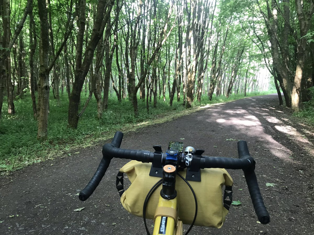 DofENAC's tweet photo. How to celebrate #WorldBicycleDay? A 20 mile commute to the office, a 5 mile mtb ride with @YoungPersonSupp DofE group at @EglintonPark, followed by a 20 mile commute home. Will definitely sleep tonight! 🌍🚲🌅🥱😴 #IAmDofE @ArranOutdoors https://t.co/T5pkoiuRdT