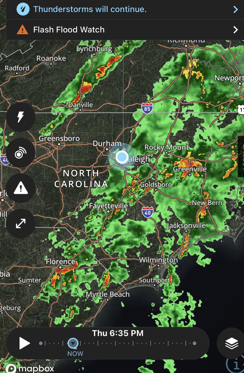 BobbiStorm's tweet photo. Back in #Raleigh I’ll update my #blig tomorrow morning #hurricaneseason2021 thoughts & possibilities in about 10 days or less. #storms the whole way. #stormy drive. Nice #drought buster for #NC usually #hurricanes break the drought …. https://t.co/zrlQNmsDJa