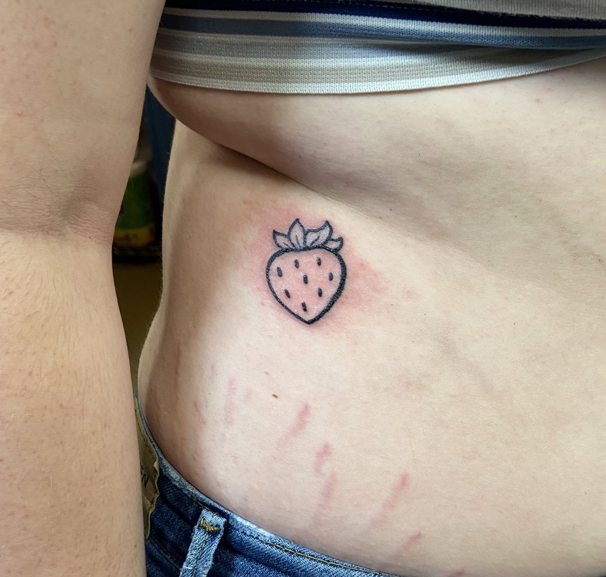 Pin by Sierra Rys on sleeve ideas | Subtle tattoos, Strawberry tattoo, Cool  tattoos
