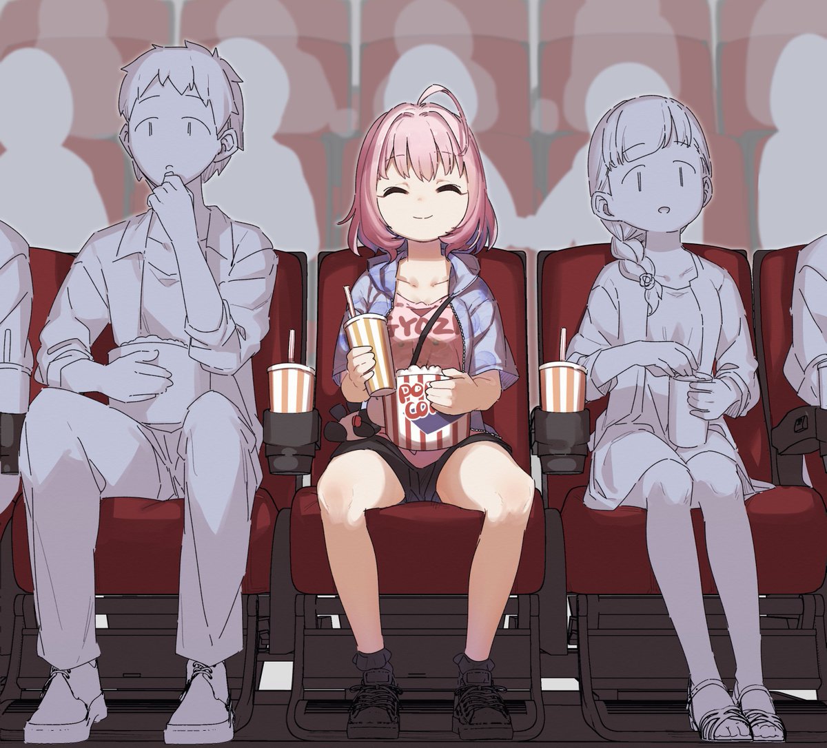 ポップコーンよしドリンクよし さあ映画だ と思ったら座席のドリンクホルダーが両方塞がってる この場合どうすれば Togetter