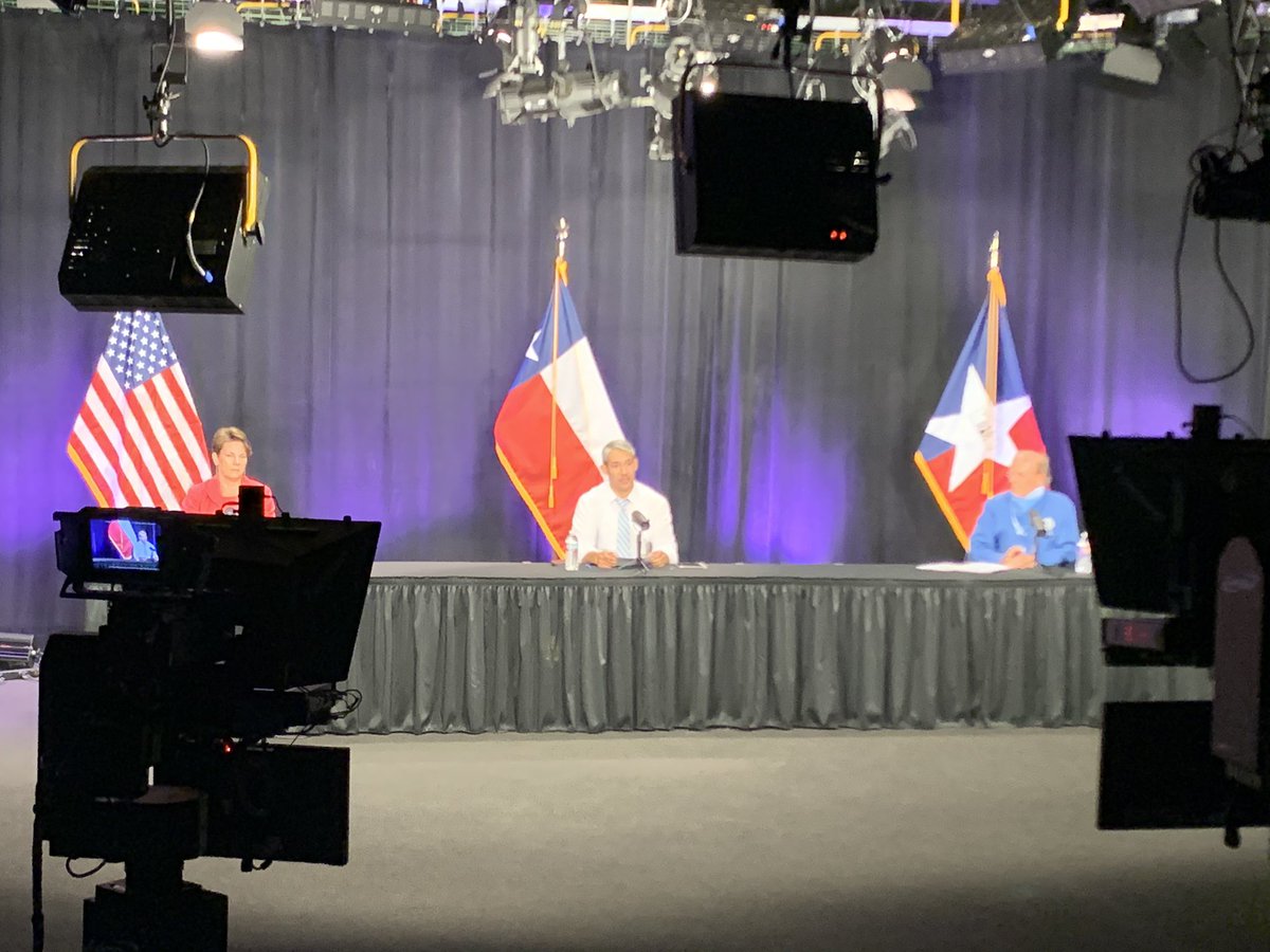 Joeycules's tweet photo. BREAKING: Bexar County crosses 50% of eligible population fully vaccinated. 

Tonight will be Mayor @Ron_Nirenberg and @Judge_wolff’s final COVID-19 briefing. It’s been 433 days since the first one on March 27, 2020. @TPRNews https://t.co/IpAZx3BM3o