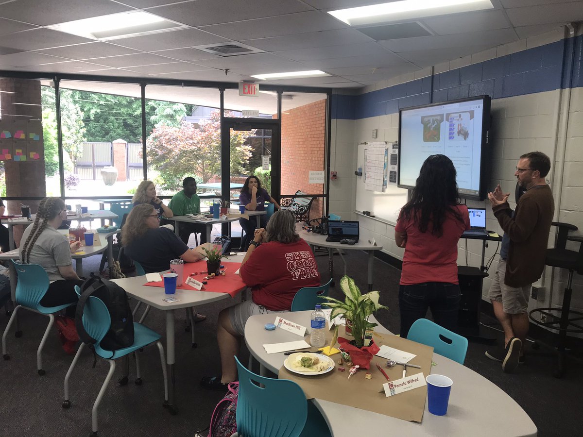 STEMcobb's tweet photo. #CTLA2021 went #EdCamp today to collaborate and share STEM ideas with one another. Powerful opportunity for Teacher Voice! #STEMCobb @STEMTania https://t.co/tokI3ygqJb