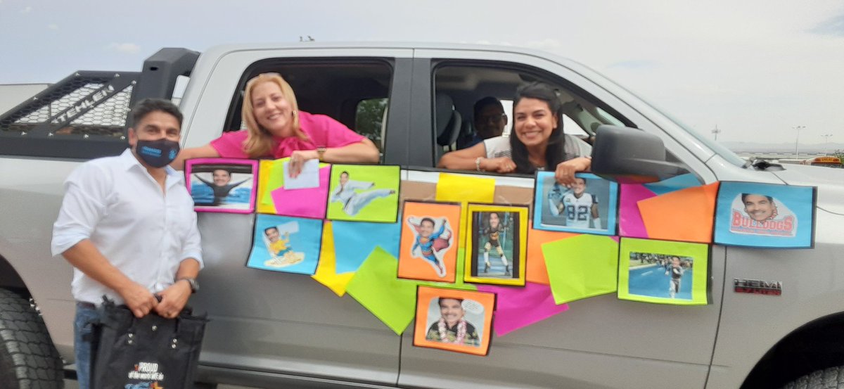 I was extremely super surprised by my dept. today! Best drive thru retirement party ever!!!! Thank you all very much from the bottom of my heart. One Team one Goal! #TeamSISD