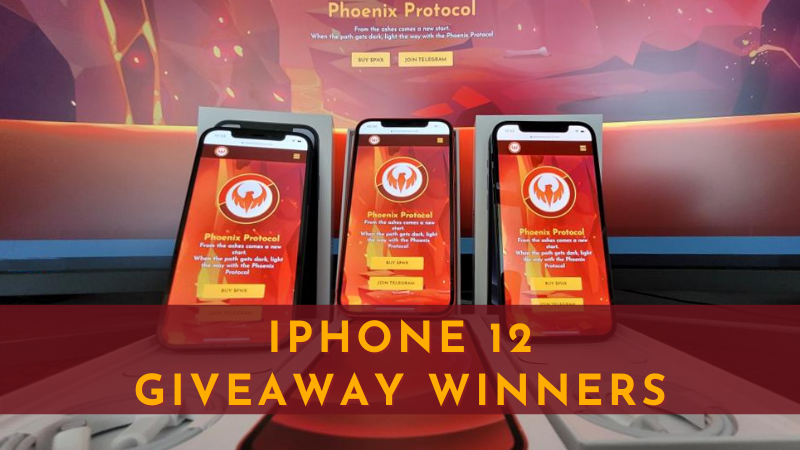 We are pleased to announce the winners for our three iPhone 12 Giveaway!! 🔥
🔥 <a href="/mike_giotto/">💯 MikeG 💯</a> 
🔥 <a href="/FortunateSohn/">Fortunate Son</a> 
🔥 <a href="/ThaLunatic_/">MAKAVELI🐐✨🦅💋</a> 
Congratulations to the winners! 🔥
Our team will be contacting you soon so we can send you your prize! Thank you for participating! 🔥🔥
#Phoenix $PHX
