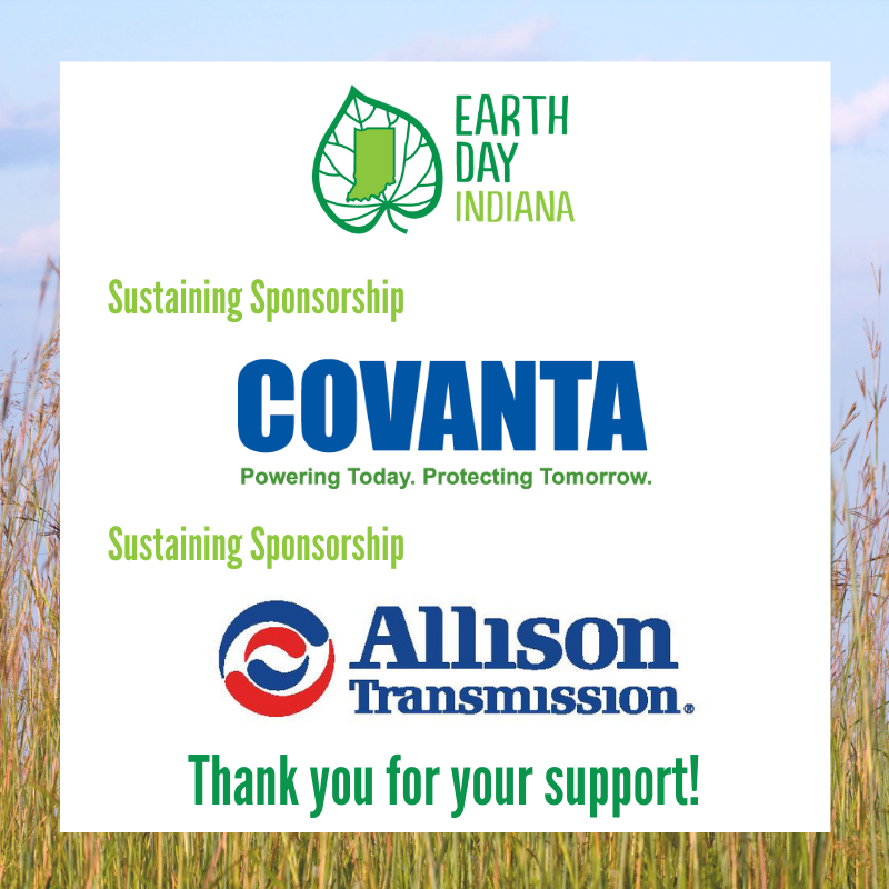 Earth Day Indiana (@earthdayindiana) on Twitter photo We're just 2 days away! Can you believe it? Thank you to our sponsors @Covanta and <a href="/AllisonTrans/">Allison Transmission</a> for your sponsorship of our 2021 Earth Day Indiana Festival! We're just 2 days away! Can you believe it? Thank you to our sponsors @Covanta and <a href="/AllisonTrans/">Allison Transmission</a> for your sponsorship of our 2021 Earth Day Indiana Festival!