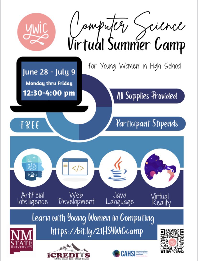 Join our high school summer camp for girls!!! Link to apply: docs.google.com/forms/d/e/1FAI…