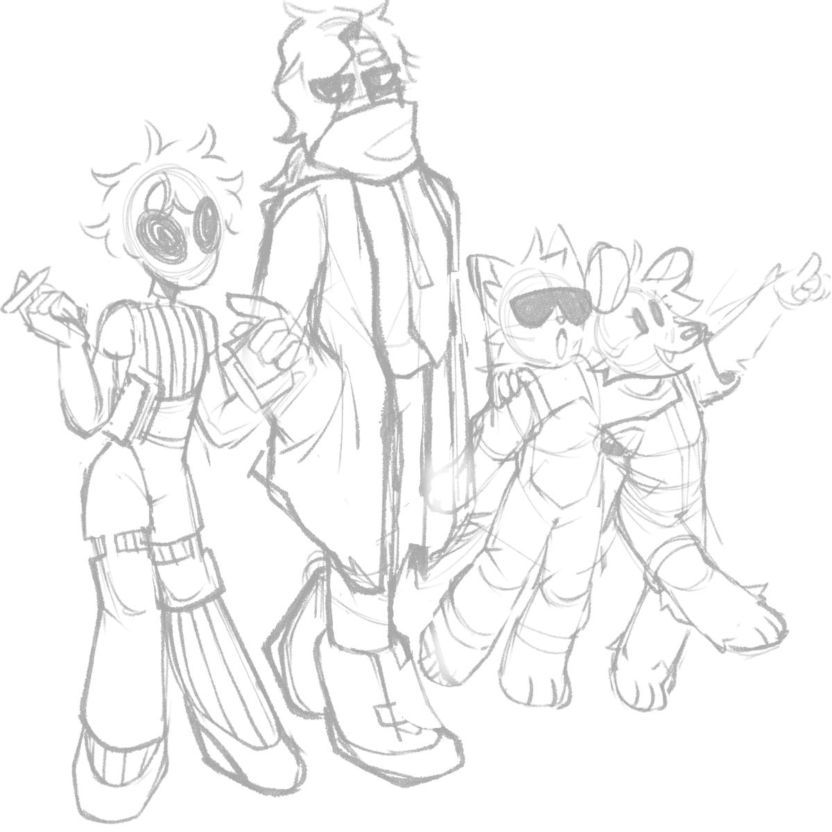 kentrl_z's tweet photo. ⭐️🌈SEASON 2 OUTFITS for #TRUESMP ! look at these doods ( feat. @ItsHailen @JoshBot_Red @OddzyPlays ) https://t.co/Si34gIfJ0W