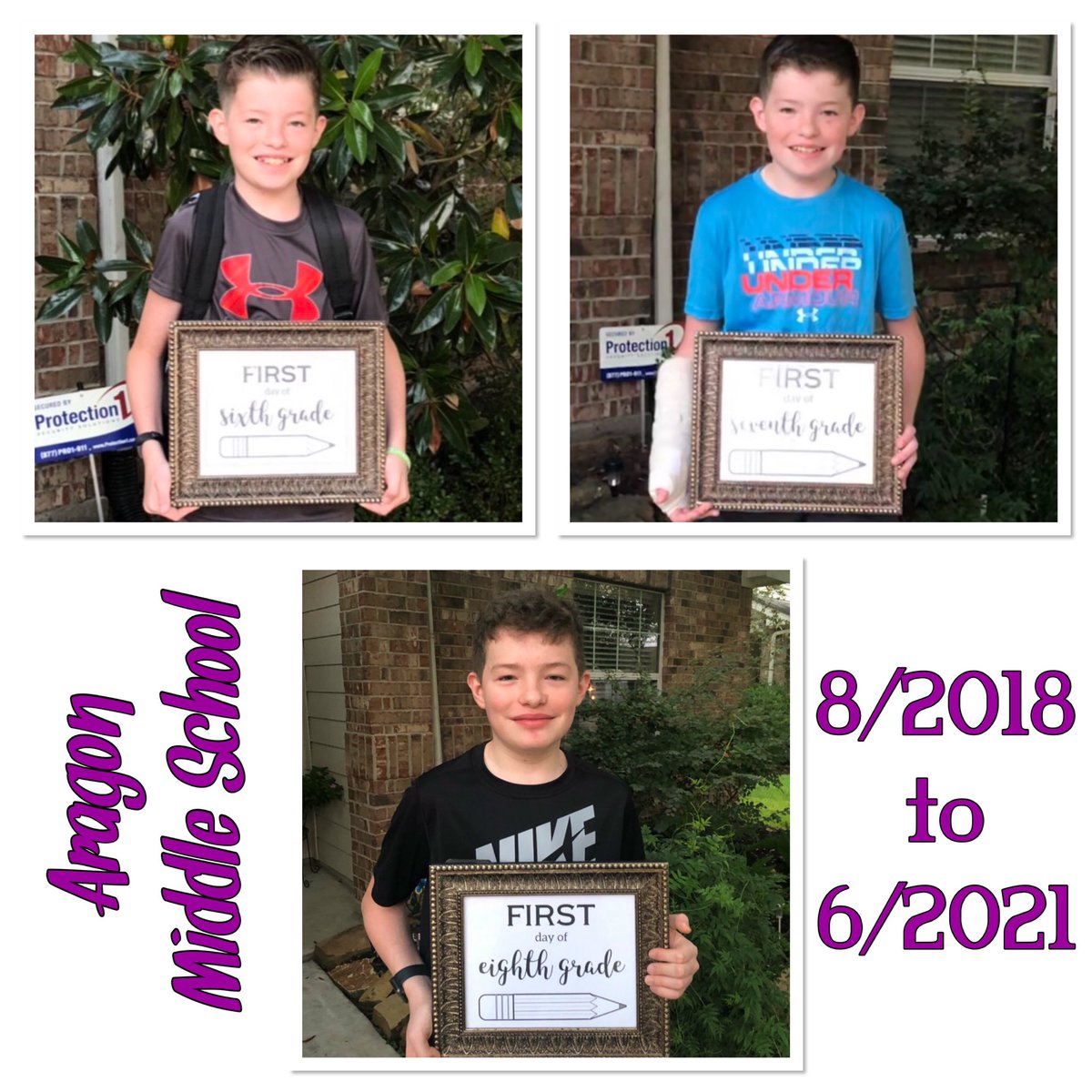 nursenessa78's tweet photo. And just like that, Alex is done with middle school! Thank you @AragonWildcats teachers and staff! It was a tough year but we made it! https://t.co/Q9BOLnfo0T