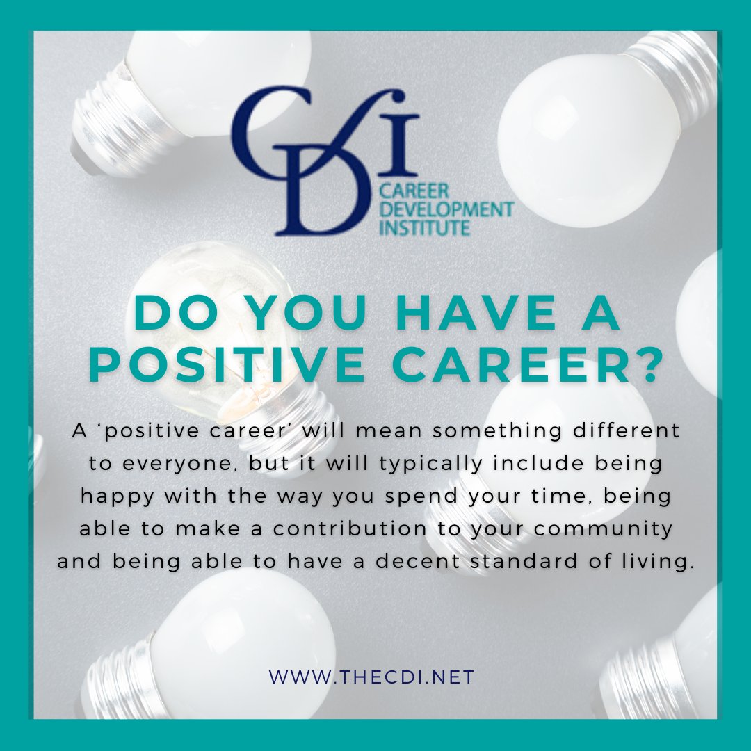 The main purpose of the CDI’s Career Development Framework is to clarify the skills, knowledge and attitudes that individuals need to have a positive career.

#thecdi #careerdevelopment #wearecareers