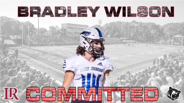 blessed to announce my commitment to <a href="/lenoirrhyne/">Lenoir-Rhyne University</a>. i want to thank all my coach’s throughout the years, for making such an impact on my life and pushing me to get where i am. i would especially like to thank my parents for supporting me as much as they have. <a href="/LRBearsFootball/">Lenoir-Rhyne Football</a>