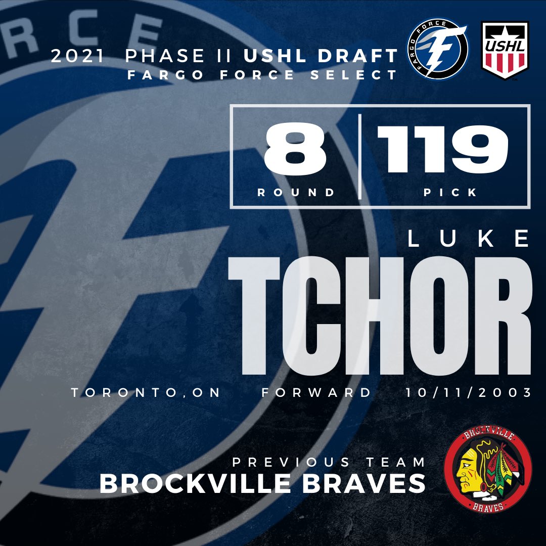 Fargo Force on Twitter "With the 119th overall pick of the USHL Phase