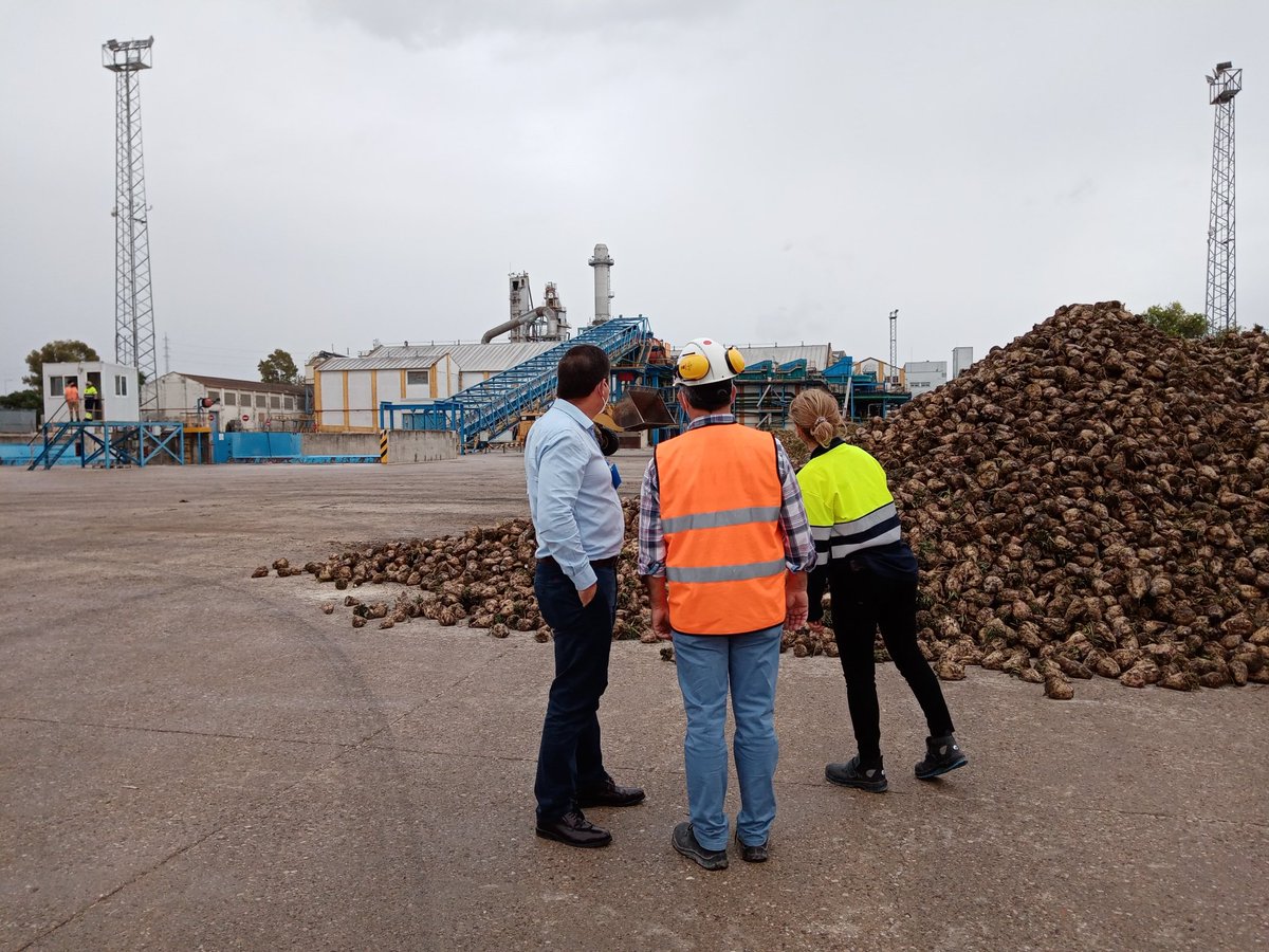 ASAJACADIZ's tweet photo. ✔️Hoy hemos visitado la fábrica de @AzucareraES de #Guadalete en su #inicio de #campaña junto a su director agrícola Miguel San Román y @PabloAzGom, responsable de la cadena de suministro https://t.co/TFxh7qPe87