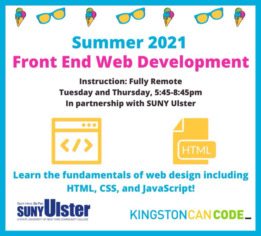 AlbanyCanCode's tweet image. Do you want to learn the web works? Things like fundamentals of how to design, build and analyze HTML code? KingstonCanCode&apos;s Front End Web Development is a great first step!

To learn more and apply to the classes, use the link here: albanycancode.org/for-students/c…