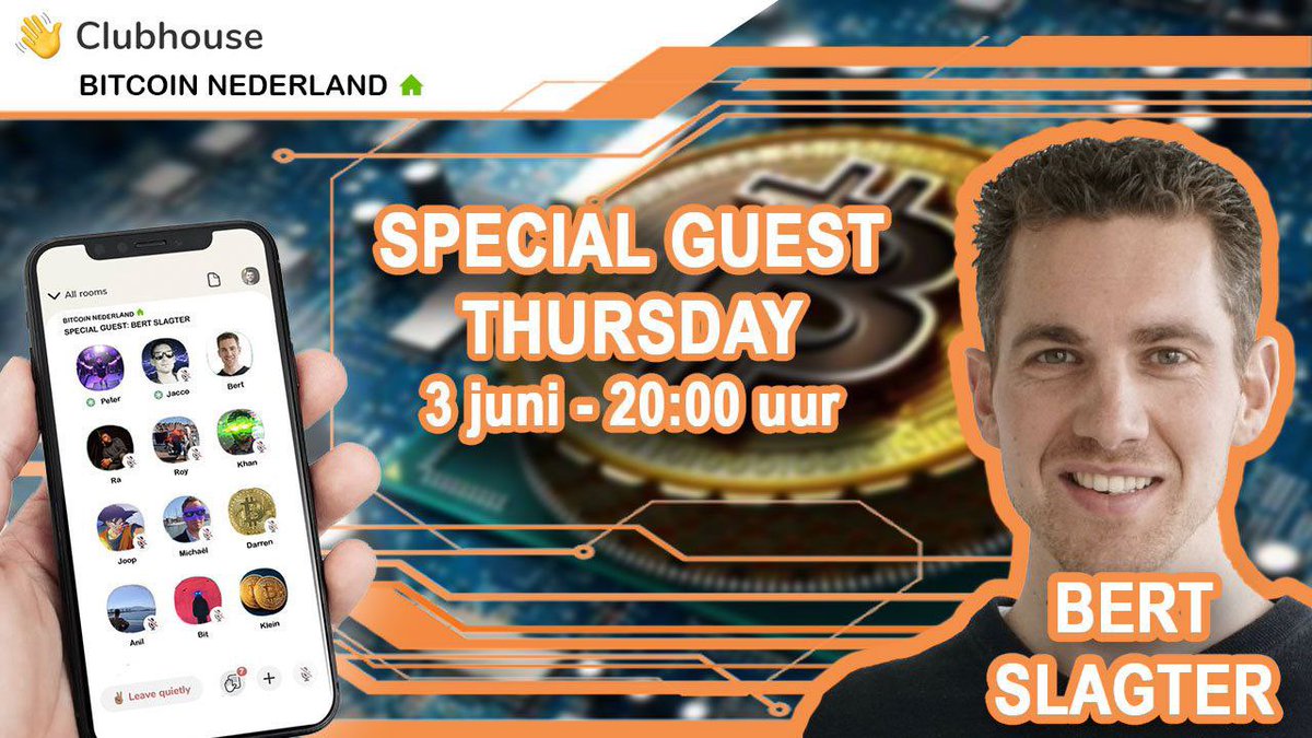 bitcoinnederlnd's tweet photo. Volgende week donderdag hebben we weer een geweldige gast in onze club, enige, echte Bert Slagter, @bslagter.

In ons gesprek pakken we alle FUD (fear, uncertainty, doubt) omtrend #Bitcoin. https://t.co/JsYuzhl3qA