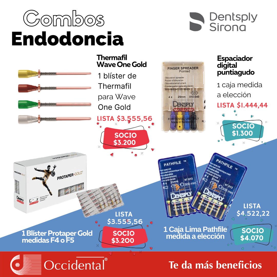 occidentalweb's tweet photo. Promoción Especial🙌🎉
Aprovechá los precios imperdibles en productos de #Endodoncia Línea Dentsply. https://t.co/O7wIQkrtd4