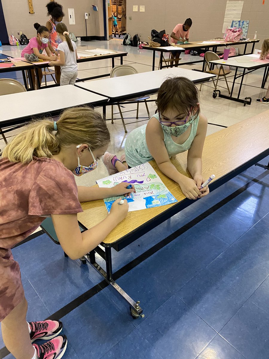Working on our community service project for <a href="/GOTRLehigh/">Girls on the Run Lehigh Valley & Pocono</a> We made  motivational posters for students taking PSSA’s this week and congratulated <a href="/MillerHeightsES/">Miller Heights Elementary School</a> retirees on retiring from a job well done! <a href="/joypastor10/">Joy Pastor</a> #communityservice #starpower <a href="/CsandmsMelanie/">Melanie Shimer</a>