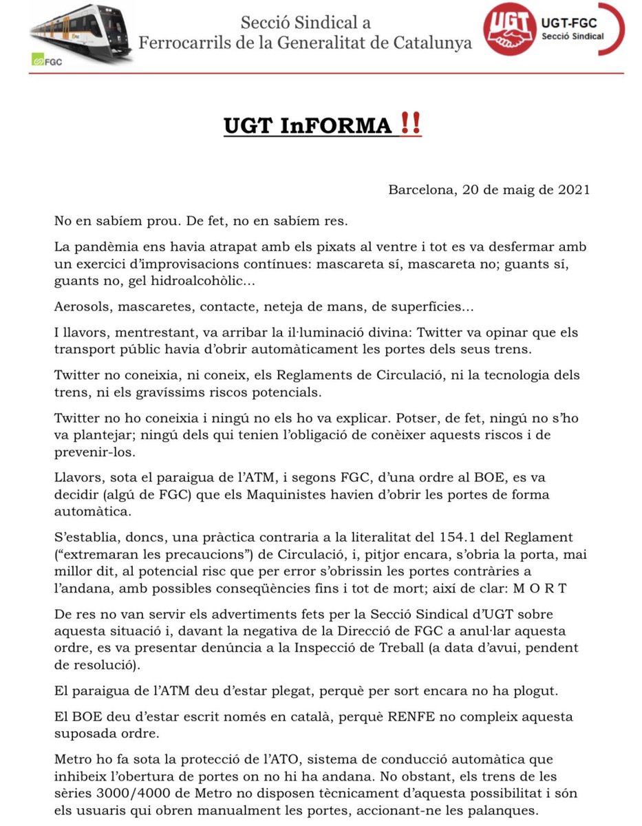 UGT - FGC tweet media