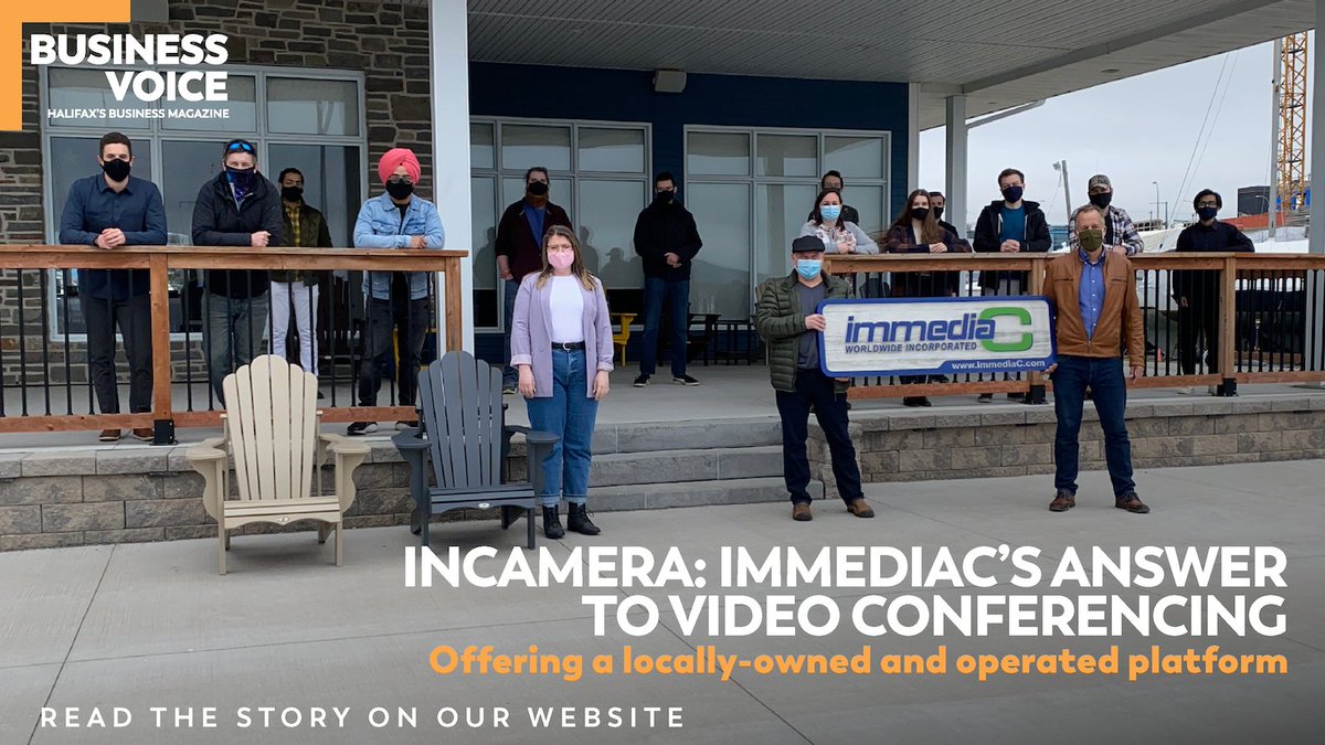 halifaxchamber's tweet photo. As a web-design, app-development and SEO expert company, @immediaC offers a locally-owned and operated platform: InCamera. It's designed to operate right within web browsers, allowing clients to hold virtual meetings with just a simple yet secure link.

https://t.co/ND9yF3qH8d https://t.co/nkzEiDdLpm
