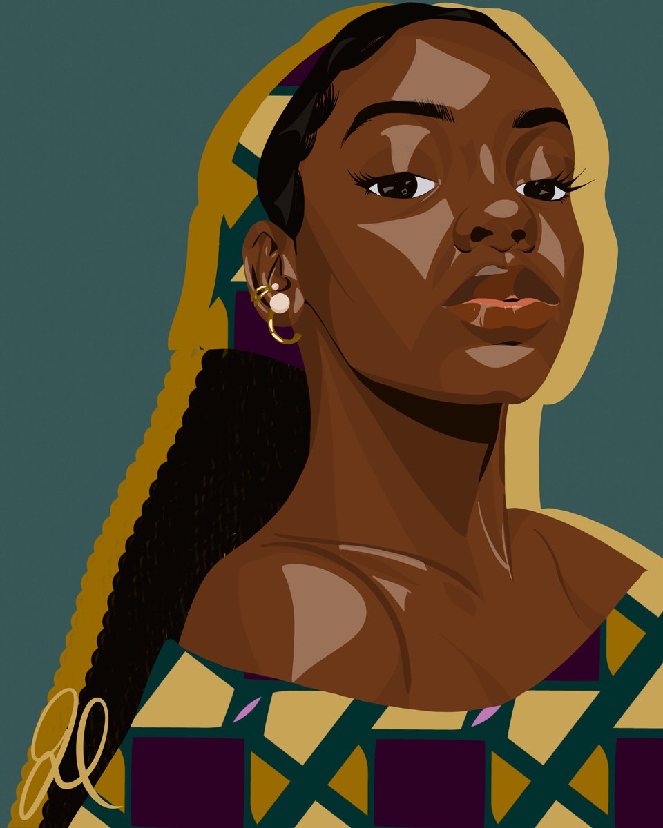 j_brionne's tweet photo. Another Self Portrait ✨
done in @Procreate and #adobeillustrator https://t.co/9vczMXgFGT