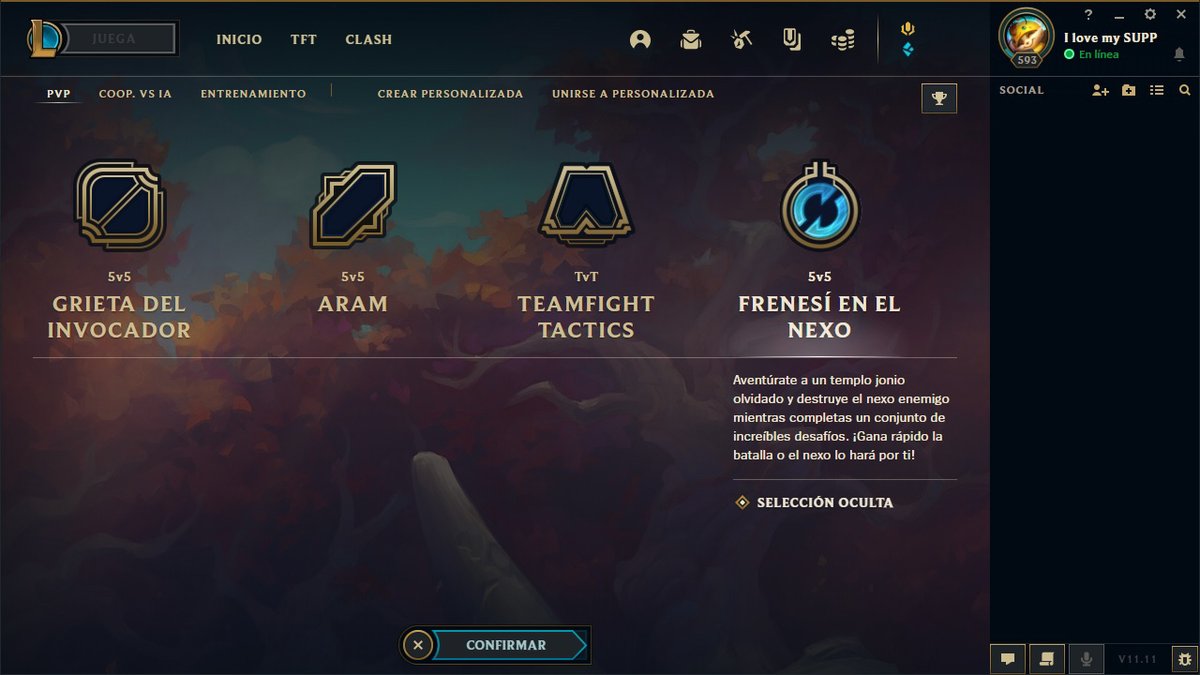 ilovemysupp's tweet photo. Ya disponibles Frenesí en el Nexo y el evento PROYECTO: Bastión 2021. Disponibles hasta la medianoche del 28 de junio de 2021.

#Temporada2021 #Season2021 #LeagueOfLegends #LOL #PROYECTO2021 #PROJECT2021 #FrenesíEnElNexo #NexusBlitz https://t.co/3V9pLlzV7O