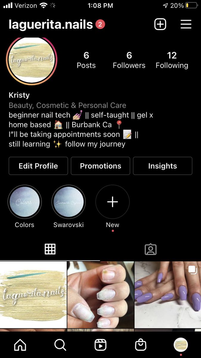 My new nail page currently still learning thank you for checking me out #nails #gelx #beginner #process #apresnails