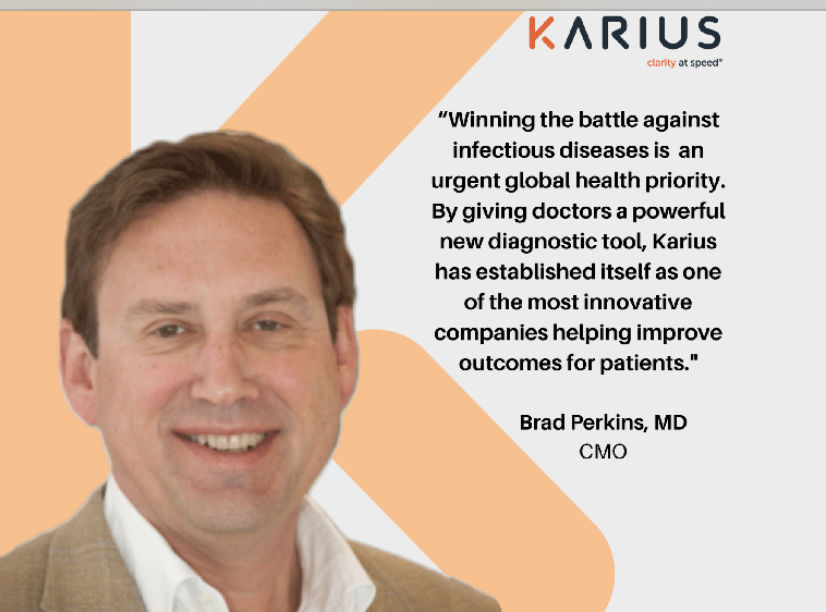 KariusInc's tweet photo. Today, our leadership team is being bolstered by Dr. @BradleyAPerkins, who's joining as our Chief Medical Officer after an executive role with @CDCgov and co-founding @commons_prjct. Welcome, Brad! 

https://t.co/iE9t0XJB3u https://t.co/pJ2YFQygnR