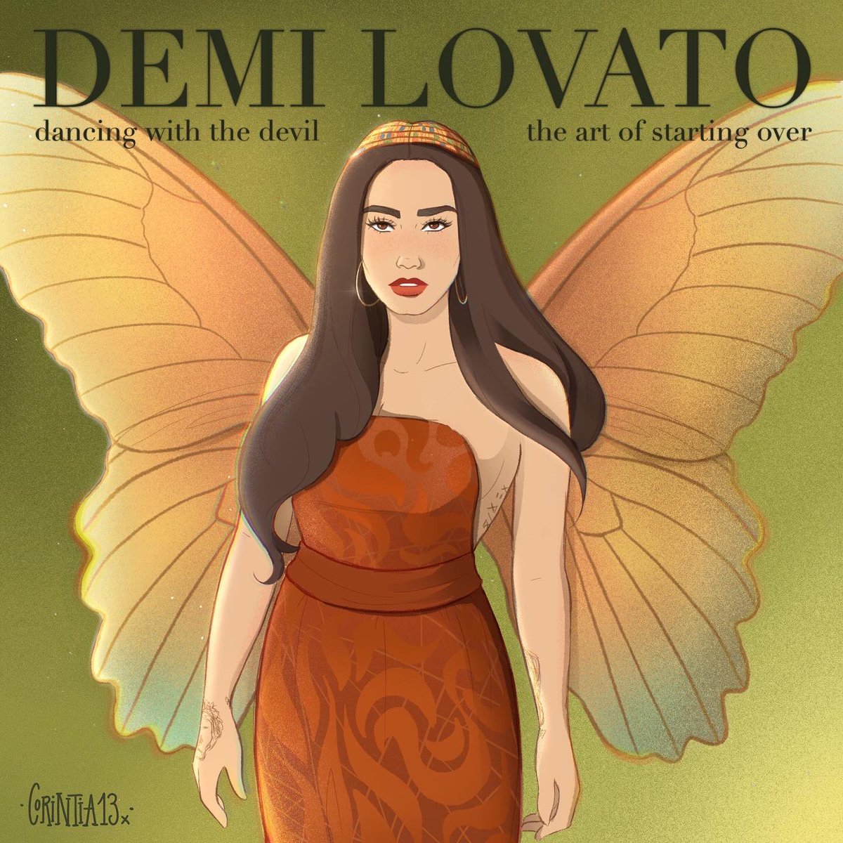 Por fin os puedo enseñar la PORTADA de este nuevo proyecto basado en las canciones de #dwtdtaoso 🦋 <a href="/ddlovato/">Demi Lovato</a> 
En este hilo os iré dejando todas las covers recopiladas ✨