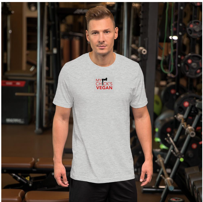 JackFruitCafe1's tweet photo. JUST IN TIME FOR Father's Day!!  Order your MY CHICK'S VEGAN for the man in your life now.  Limited supply 👉 https://t.co/Z1uWkouzPt Thank you! #veganlife #plantbasedlife #veganapparel https://t.co/CodZhxuuqa