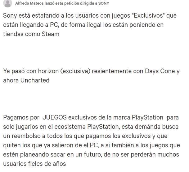 loop_09's tweet image. Mira @Saselandia los piperos están llorando y quieren juntar firmas para que quiten los juegos de PS de Steam. Dan pena, al final tanto pobrepass y los pobres son ellos
