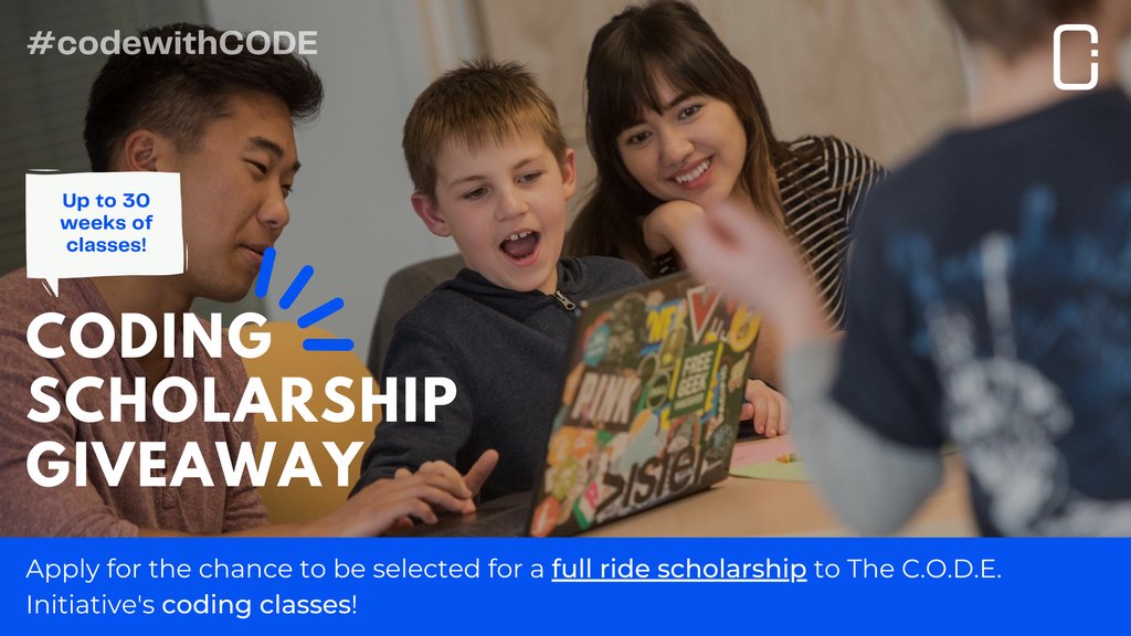 Stigma-Free Mental Health (@stigmafreemh) on Twitter photo Apply for the chance to be selected for a full ride scholarship to The C.O.D.E. Initiative's coding classes! We are partnering with <a href="/CODEinitiative_/">The C.O.D.E Initiative</a> to support #codewithCODE. Applications open June 1st!
To apply or learn more, head over to thecodeinitiative.ca/codewithcode. Apply for the chance to be selected for a full ride scholarship to The C.O.D.E. Initiative's coding classes! We are partnering with <a href="/CODEinitiative_/">The C.O.D.E Initiative</a> to support #codewithCODE. Applications open June 1st!
To apply or learn more, head over to thecodeinitiative.ca/codewithcode.