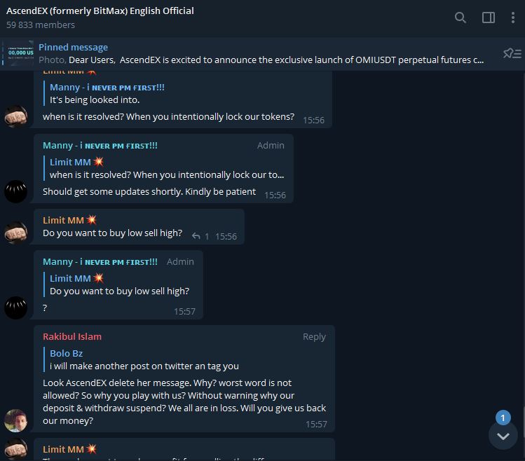 BzBolo's tweet photo. F*CK YOU @AscendEX_Global . i use your plateform for ARBITRAGE and now you make me loose my money!????????

i bought token(FREL) on your exchange that i sent back to my wallet with almost 4.5$ fees and you don't sent it to me until now? i am in 40% loss!

What is this? https://t.co/EblW6KcBqK