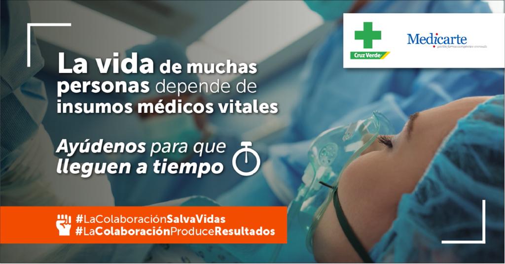Desde Cruz Verde Colombia nos unimos a esta campaña para que se permita el paso de insumos médicos vitales.

#LaColaboraciónSalvaVidas
#LaColaboraciónProduceResultados