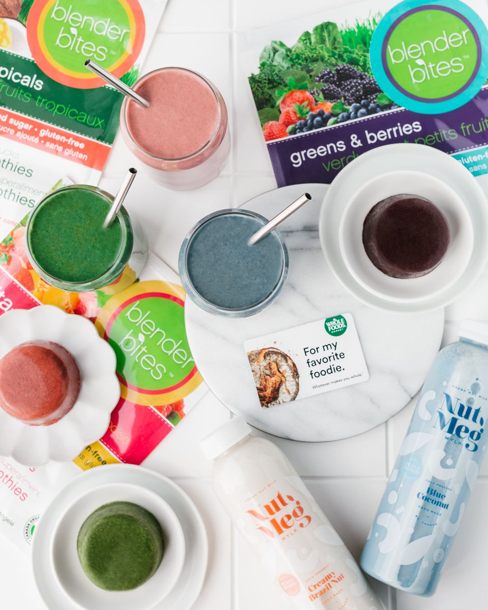 blenderbites's tweet photo. Giveaway time! We’ve partnered with @NutmegMylk to giveaway a $100 @WholeFoodsBC gift card!

Entering is simple: 

1) Follow @blenderbites &amp; @NutmegMylk on IG
2) Like this photo on IG
3) Tag 2 Friends in the comments below

Winner will be announced Friday, June 4th at 9am! https://t.co/eVboENLtiL