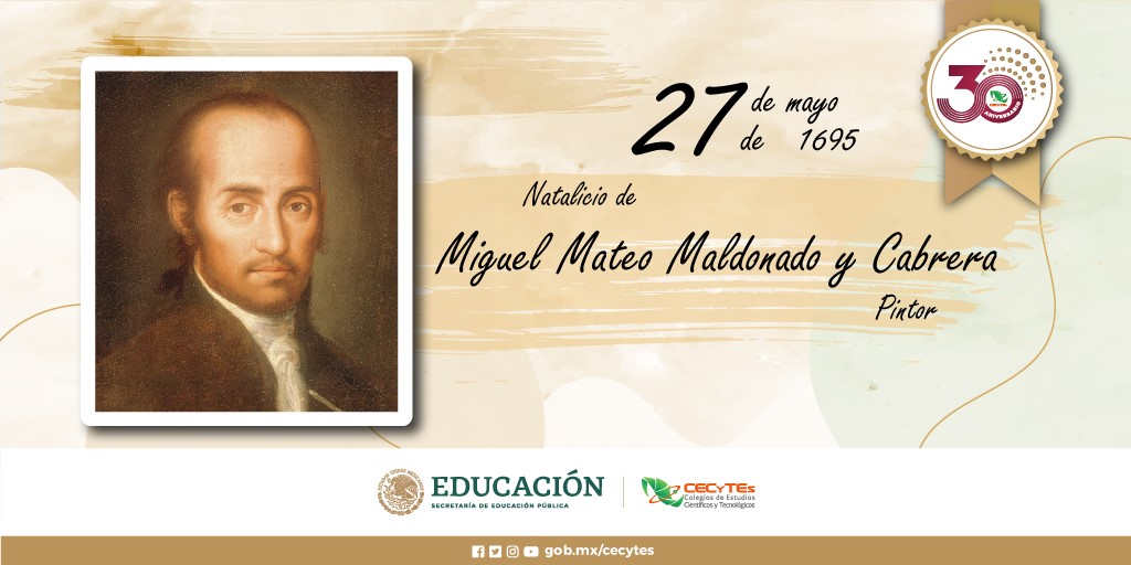ccecyte's tweet photo. 27 de mayo de 1695 natalicio de Miguel Mateo Maldonado y Cabrera pintor novohispano, caracterizado por ser uno de los máximos exponentes de la pintura barroca del virreinato, su principal obra es la Ascensión de la Virgen. #pintor #exponente #coleccion #novohispano @ccecyte https://t.co/VgkQyc0ODW
