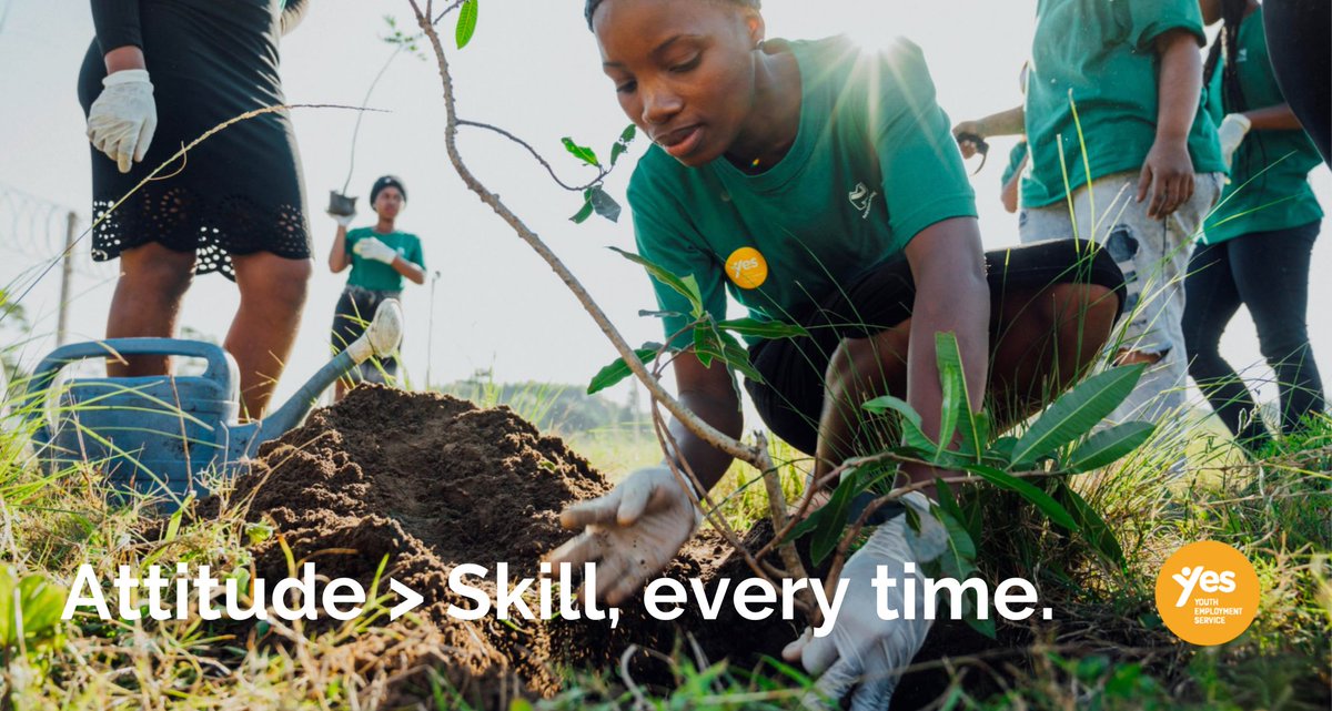 Yes4YouthZA's tweet photo. Attitude>skills. YES surveyed 429 SA hiring managers, who indicated "hiring for skills &amp; firing for attitude" has become a solid truth. Youth must receive soft skills training, which is why YES emphasises behavioural shifts in its digi modules. More here: https://t.co/UmS5s36Itw https://t.co/MtJb1gZlst