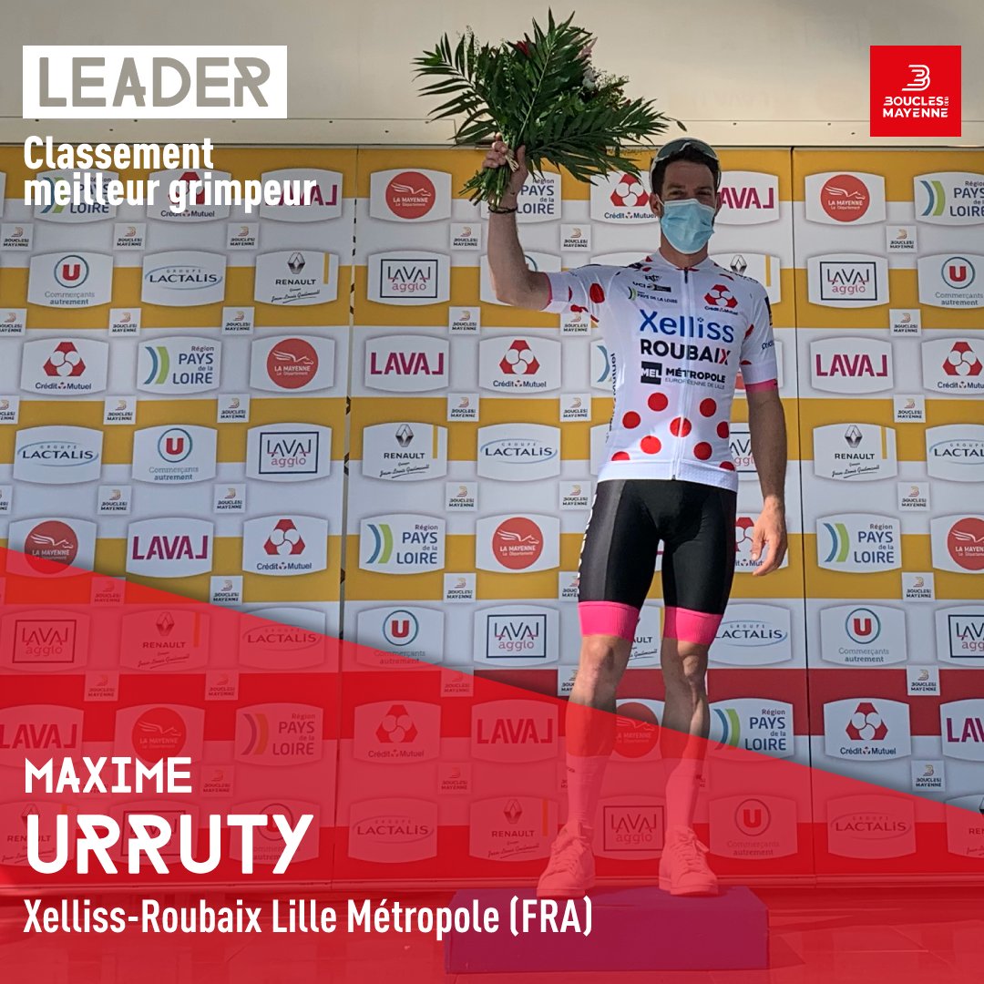 Après l'#Etape1, <a href="/UMaxime/">URRUTY Maxime</a> porte le maillot du meilleur grimpeur (@xellissroubaix)