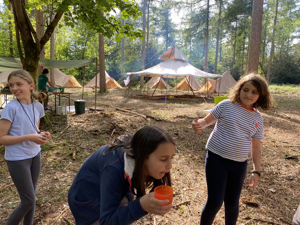 WarminsterPrep's tweet image. Bushtucker trial time. Children v fish eyes. The children won. #bushcraft #personalchallenge #paniczone