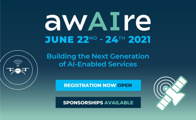 #awAIre June 22nd - 24th 2021! Registration Now Open! Sponsorships Available! We’re partnering with @Brellanetwork to enable exciting new connections for your business. You will have access to: # Virtual F2F Meetings # Demo Hour & more Register at lnkd.in/djnj_cR