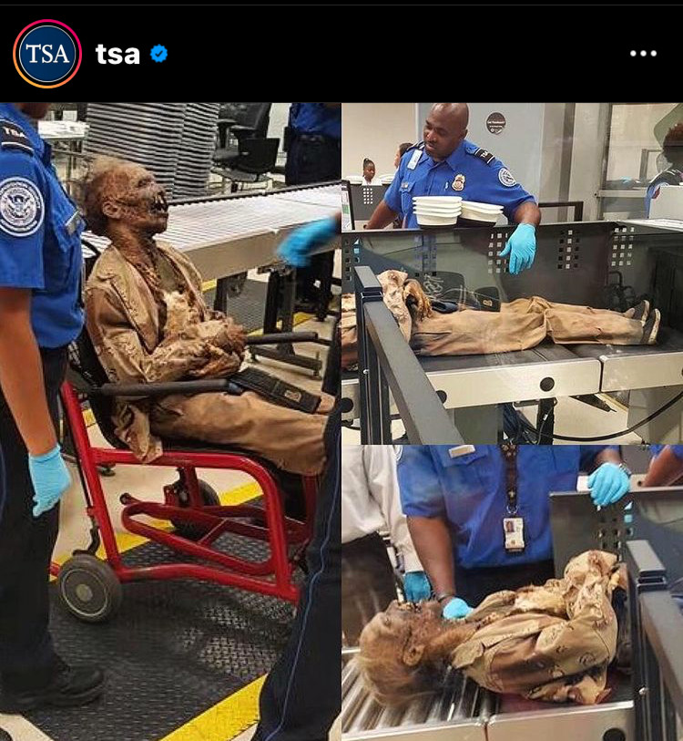Today's #BizarreTravelTales podcast: The #TSA scans a carry-on corpse that gives new meaning to the term “dead-heading!” Secret Garden State: The mystery behind New Jersey’s only nude beach! #travel inappropriatetraveler.com/bizarre-travel…