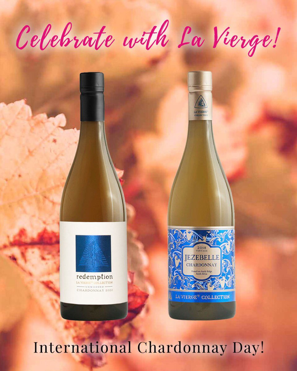 LaViergeWines's tweet photo. Happy International Chardonnay Day! We are celebrating in style with our most loved Jezebelle and out new kid on the block Redemption Unwooded. Buy online at https://t.co/WP3SmmoEN0
#winelover #hermanus #finewines #coolclimate #hemelandaardewines #lavierge https://t.co/vxHOaSNsRk