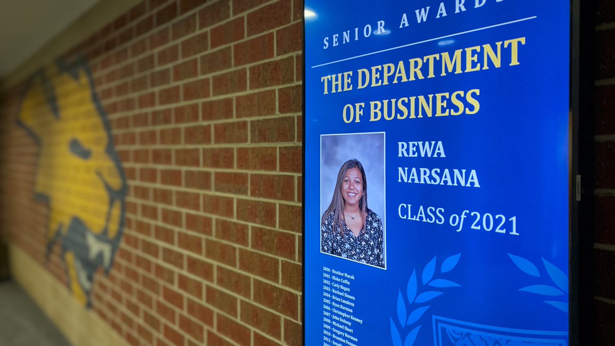 lancefuhrer's tweet photo. Proud to display and share our Outstanding Senior Department Award Winners with our school today. https://t.co/hapIf8AEas