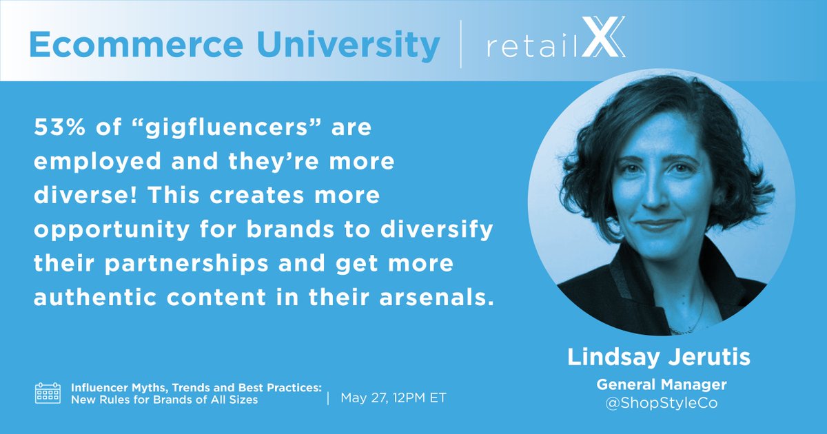 retailXofficial's tweet photo. Meet the #Gigfluencer: A generation of first-time influencers who emerged during the pandemic. Long-term ambitions and primary motivators.
Via/ @ShopStyleCo
#EcommerceUniveristy #retailX #digitalfutureofretail #retail https://t.co/M2WRDrLCk1