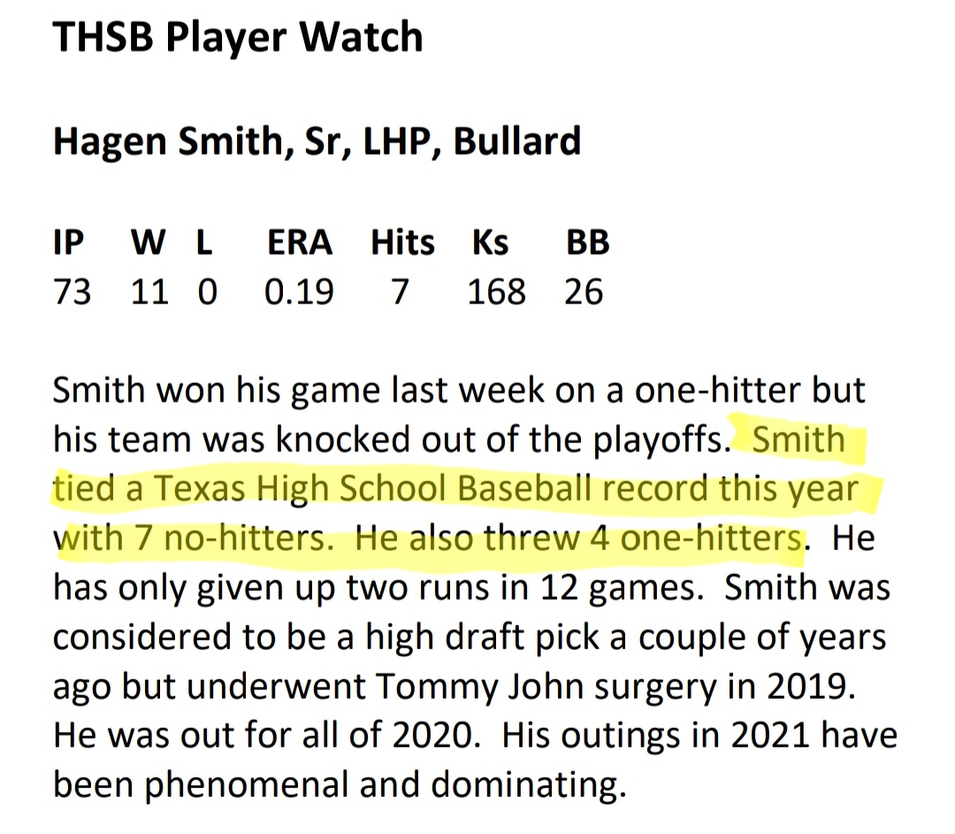 FansBsbl's tweet photo. @hagensmith32 in the record books! An amazing season for the @RazorbackBSB commit
@Texas_PG https://t.co/htUxw5lWoC