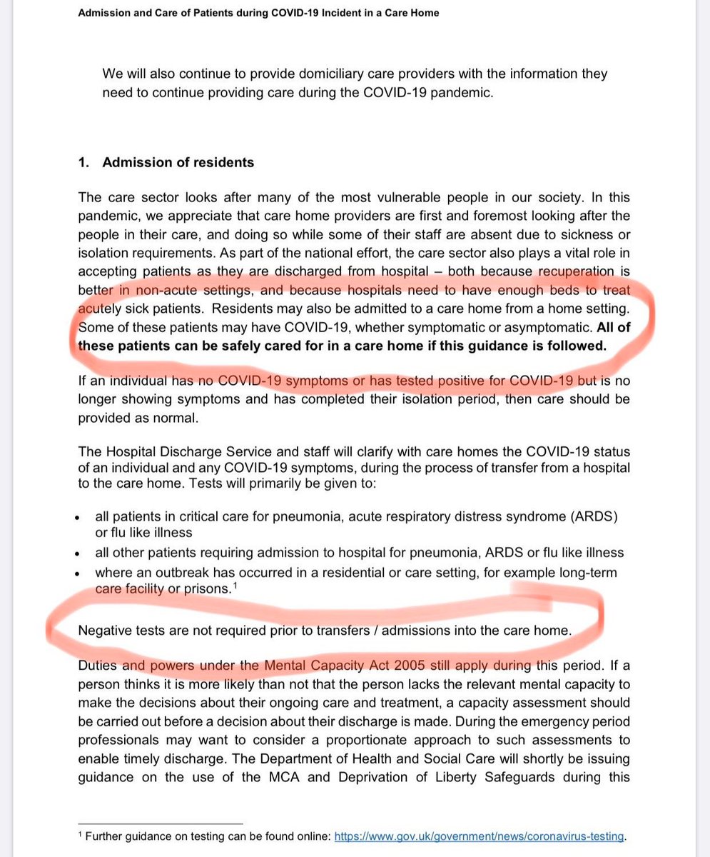 am1874northwich's tweet photo. The DHSC instructions not to test on discharge were not a sign of working hard to protect care homes, Matt Hancock.  #DowningStreetBriefing https://t.co/oT1xrdx0Jc