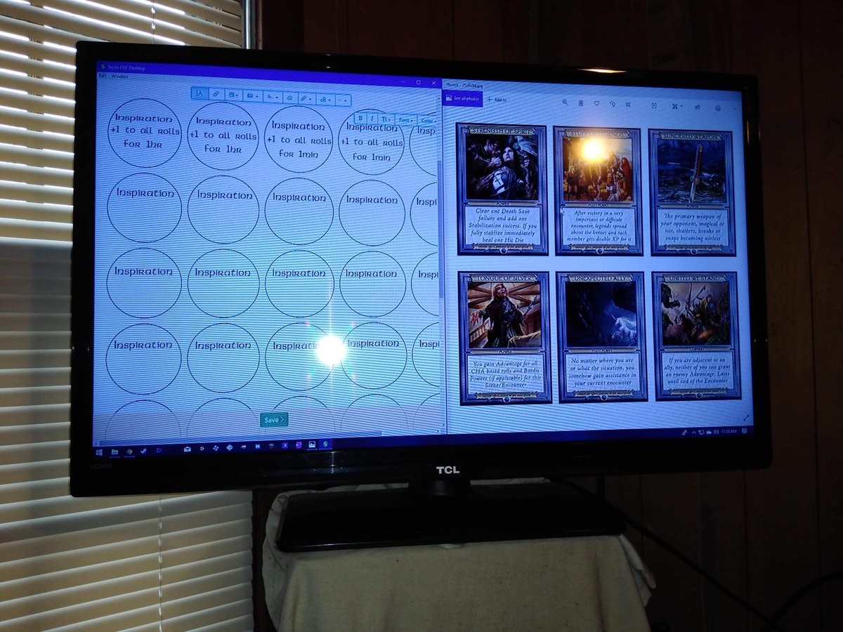 LeeV94_'s tweet photo. @itsginnydi I give my players experience points for everything even failing, and I tally it all up at the end of the session so it doesn't interrupt the story/game. 

I also subtract X.P. for meta gaming and being on your phone during the game.

I made inspiration tokens. https://t.co/abIyAA441E