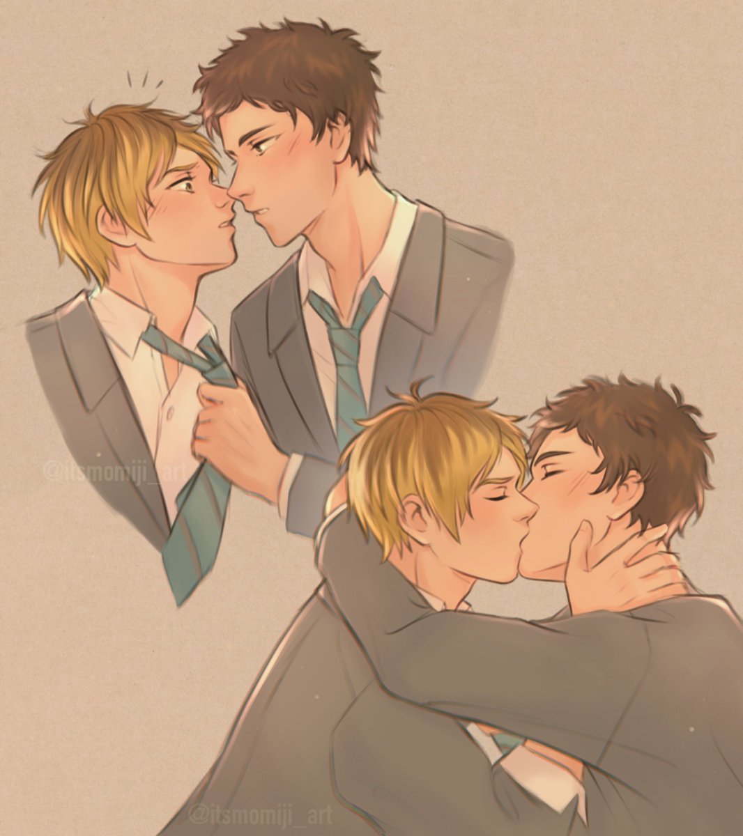itsmomiji_art's tweet photo. 🌙 Shizuragi - “Stay...” 🌙 
They are living in my head rent free, regardless of what happens in the new chapter🧎🏻‍♀️#given #ギヴン #givenfanart #shizuragi #boyslove #鹿島柊 #八木玄純 https://t.co/SlY3WCJYjP