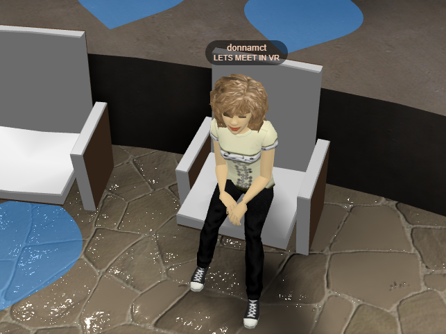 donnamct's tweet photo. #UVE2021 Day 27.
Here I am waiting for my 4th event of the day to begin. 

This will be my introduction to https://t.co/z7MjOTRLX8.
#letsmeetinvr #UniVirtualExperience2021 #EDUvr https://t.co/T9hYqNrx98